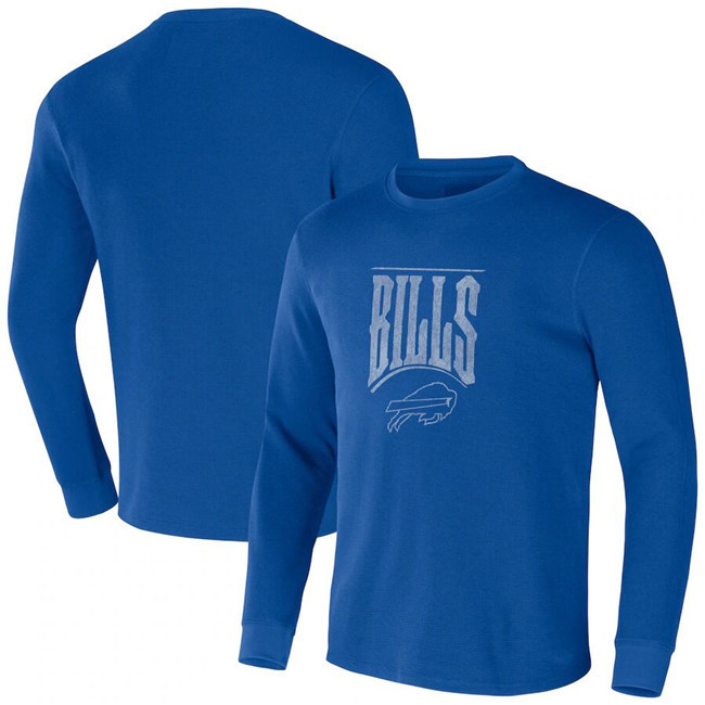 Men's Royal Buffalo Bills X Darius Rucker Collection Long Sleeve Thermal T-Shirt